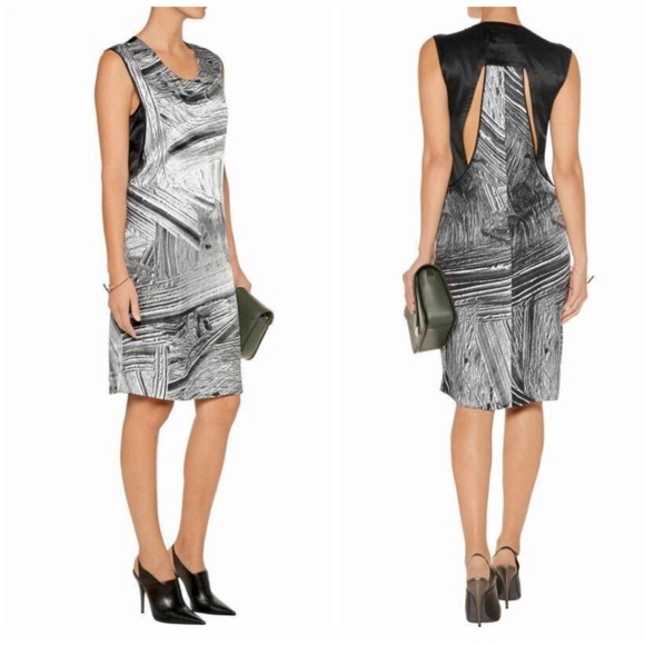 🖤Helmut Lang🖤 Method Print Silk Cocktail Dress - Picture 11 of 12